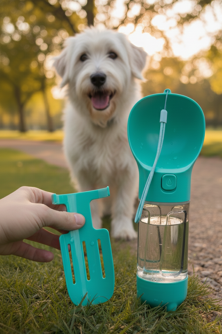 L'essentielle - Gourde et ramasse crotte Wafter et Compagnie