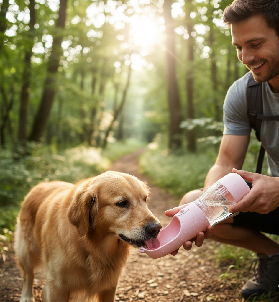 La 2 en 1 - Gourde et croquette Wafter et Companie