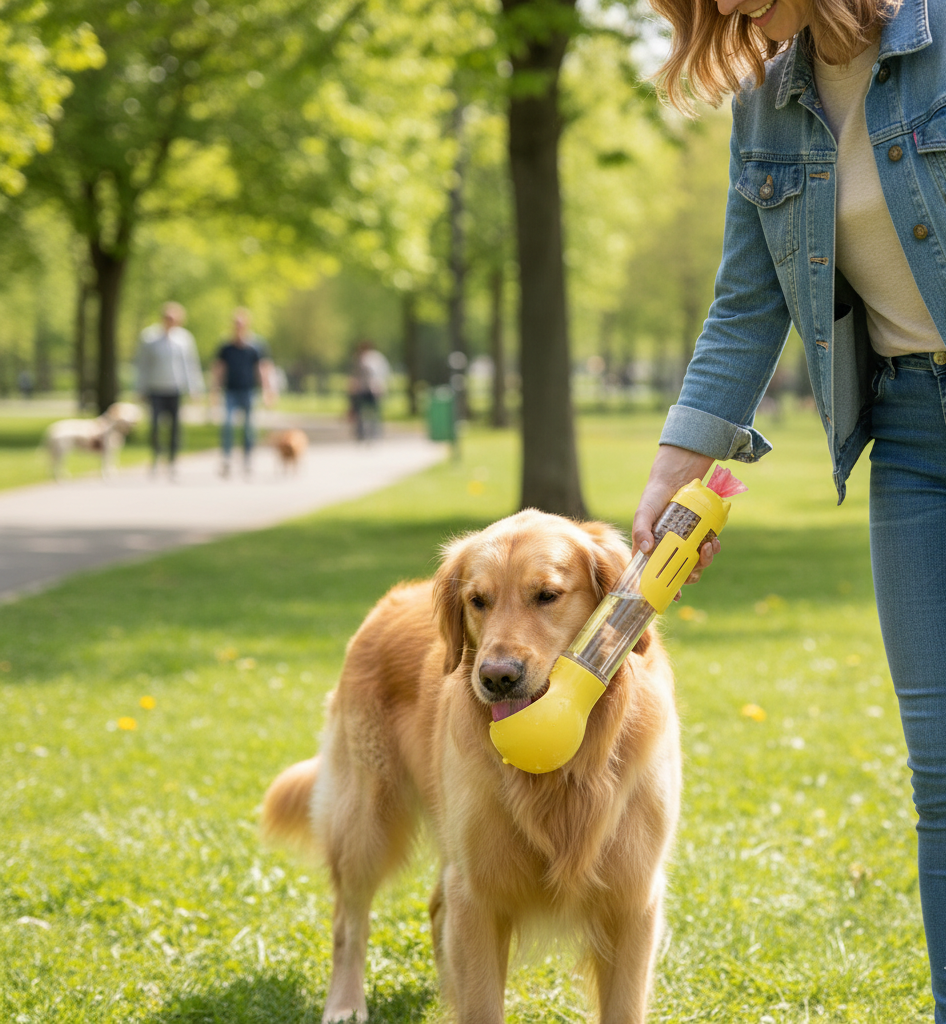 La 3 en 1  - Gourde, Croquette et Ramasse crotte Wafter et Companie